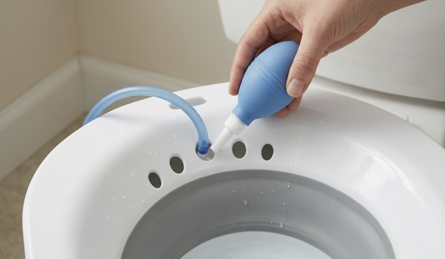 Primo piano del bulbo di regolazione del flusso d'acqua AquaNési